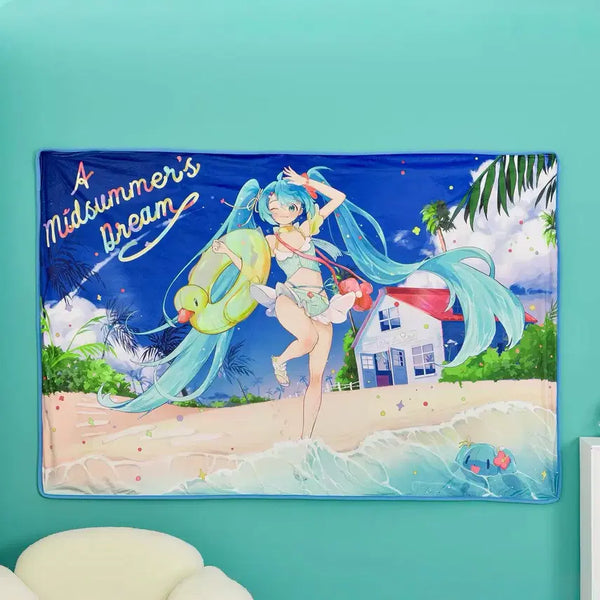 [BUNJANG] Vocaloid Hatsune Miku Midsummer Dream Blanket / 보컬로이드 하츠네 미쿠 한여름의 꿈 담요