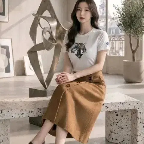 [BUNJANG] Descente Women's Performance Short Sleeve T-Shirt Size 90 / 데상트 여성 기능성 반팔 티셔츠 (사이즈 90)