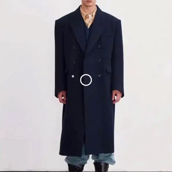 [BUNJANG] RECTO Rover Felt Coat Navy L / 렉토 로버펠트코트 네이비 L