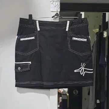 [BUNJANG] Louis Castel Black Golf Skirt (Size 25-26) / 070) 루이까스텔 블랙 골프 스커트 25~26사이즈