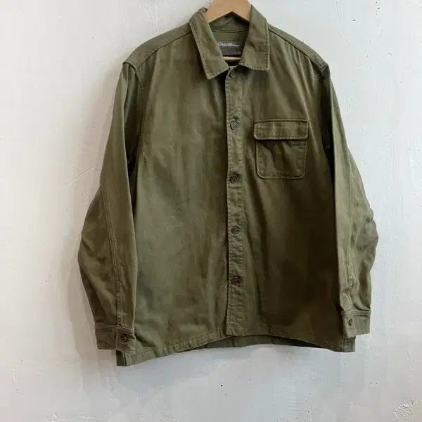 [BUNJANG] Eddie Bauer Military Shirt Jacket / 에디바우어 밀리터리 셔츠 자켓
