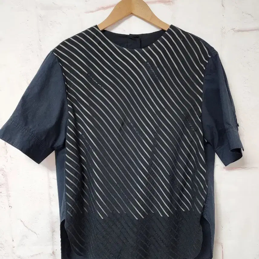 [BUNJANG] System Striped Blouse / 한섬 시스템 스트라이프 블라우스