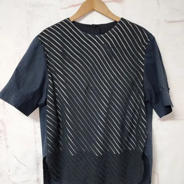 [BUNJANG] System Striped Blouse / 한섬 시스템 스트라이프 블라우스