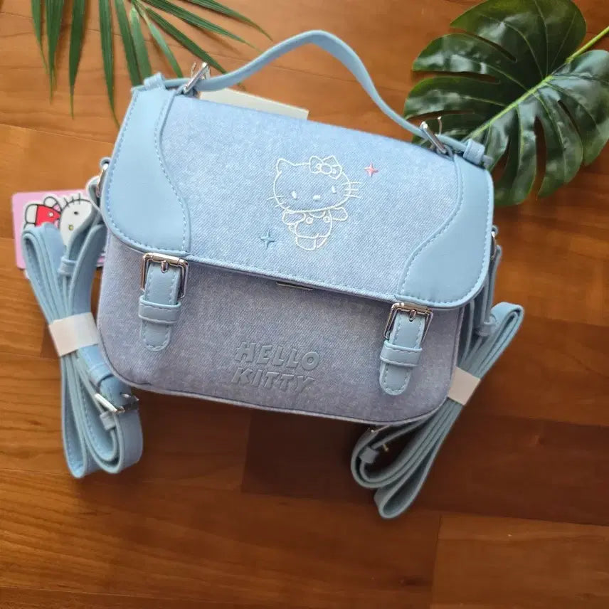 [BUNJANG] Hello Kitty Denim Cross Tote Bag / (미사용) 헬로키티 데님 크로스 토트  가방