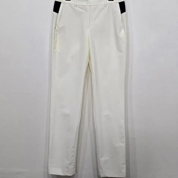 [BUNJANG] WAAC Women's Golf Pants Ivory Black Trim Size 67 / [67] 여성 WAAC 왁 골프 바지