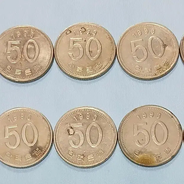 [BUNJANG] 1993 50 Won Coin Bundle Set (10 pcs) / 1993년 50원 동전 10개 일괄