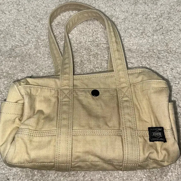 [BUNJANG] Porter Canvas Mini Boston Tote Bag / Porter 포터 캔버스 미니 보스턴 토트백