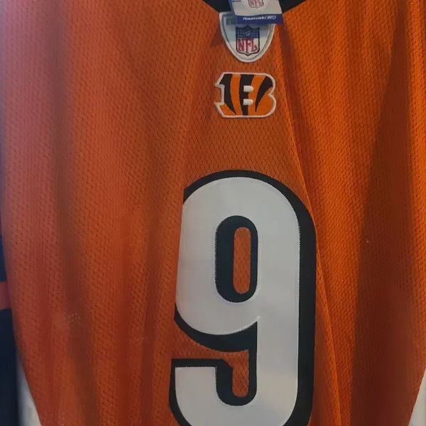 [BUNJANG] Reebok NFL Cincinnati Bengals Corey Dillon (9) Authentic Jersey - Men's 2XL (Approx. 110) / NFL 리복 데드스탁 정품 새상품 남성 110정도 헬창 저지 운동 뱅갈스 9번 씨존스 유니폼 힙합 간지 헬스 mlb