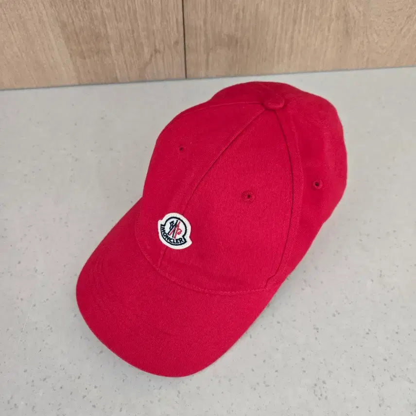 [BUNJANG] Moncler Red Cotton Baseball Cap / 몽클레르 볼캡