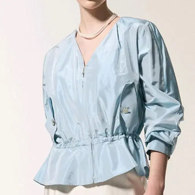 [BUNJANG] Mine Elegant Silk Jacket Size 55 New / 마인 우아한 실크 자켓 55사이즈 새상품