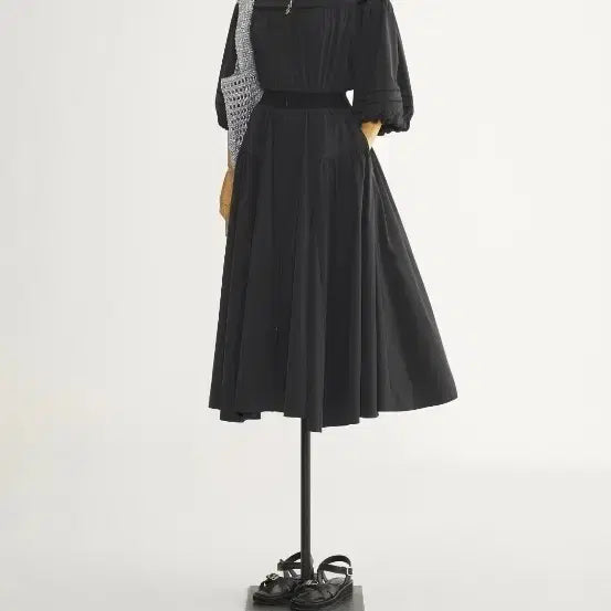 [BUNJANG] TIME BLAZER Black Long Dress / 타임 블랙 원피스