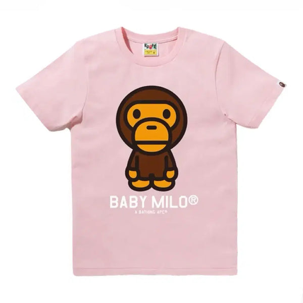 [BUNJANG] BAPE Baby Milo T-Shirt Pink XS / 베이프 베이비 마일로 티셔츠 핑크 XS