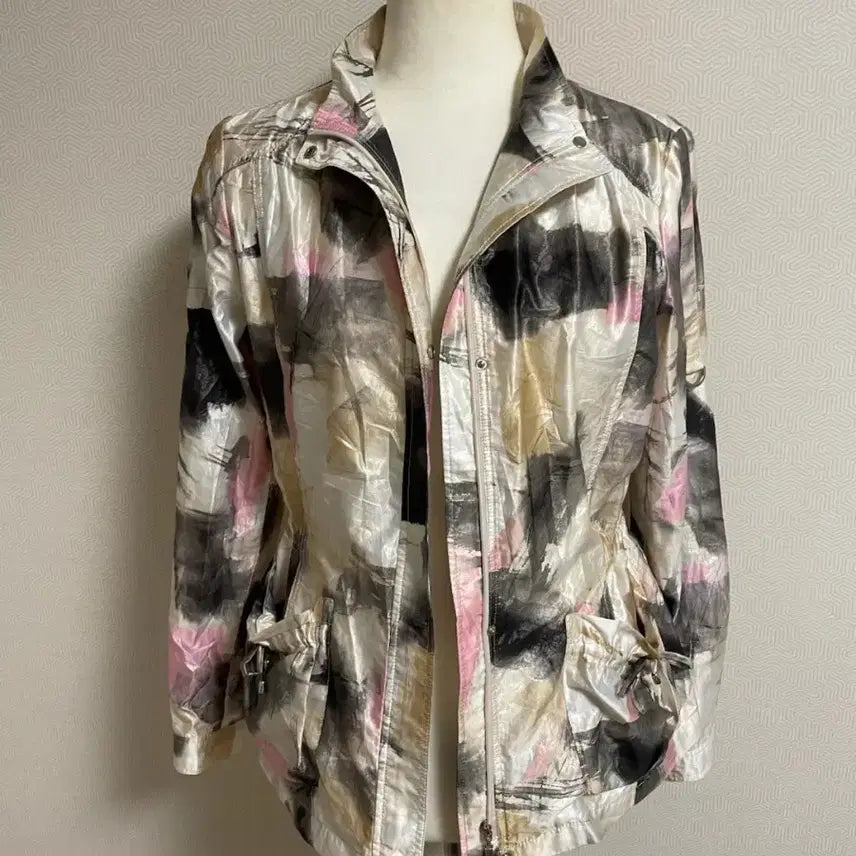 [BUNJANG] AllforYou Watercolor Pattern Lightweight Jacket Size 95 / 올포유 수채화 간절기 바람막이 95 size