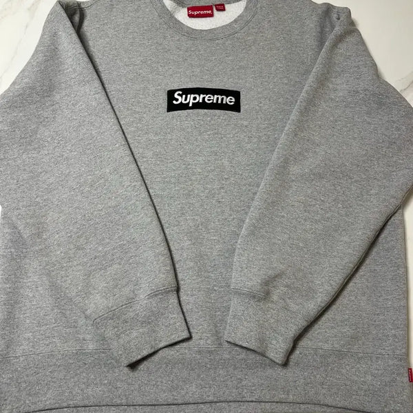 [BUNJANG] Supreme Box Logo Sweatshirt Grey / 슈프림 박스로고 맨투맨 그레이