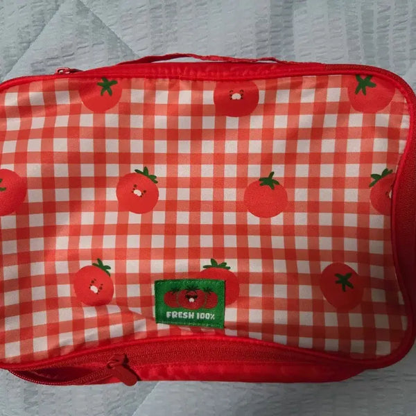 [BUNJANG] Kakao Friends Tomato Travel Check Pouch / 카카오프렌즈 토마토 여행 체크 파우치