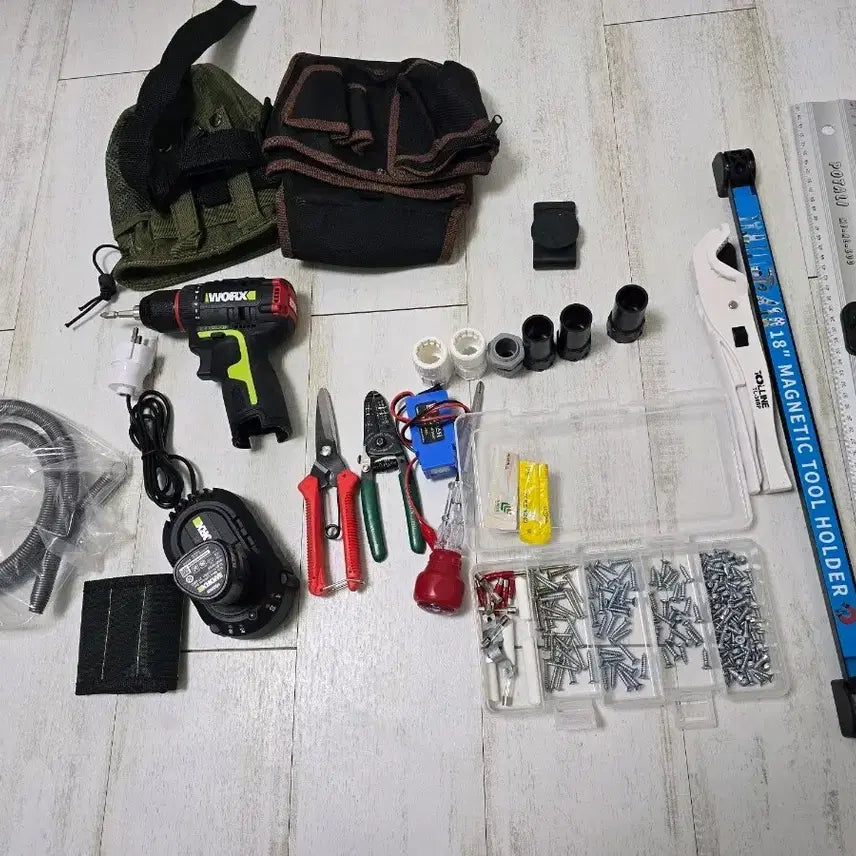 [BUNJANG] Electrician Skill Exam Full Set - Includes Drill, Basic Tools, and Accessories / 전기기능사 준비물 풀셋
