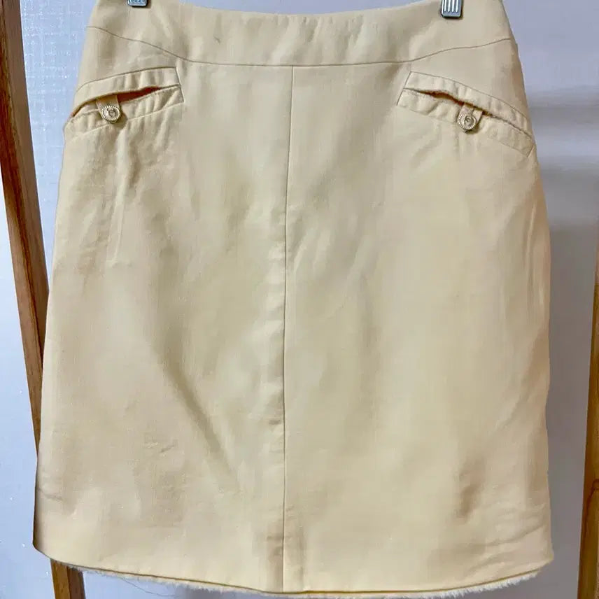 [BUNJANG] Chanel Beige Skirt Size 40 / 샤넬  베이지 스커트  40 사이즈 정품