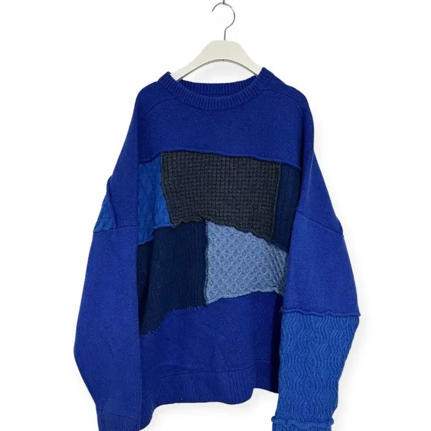 [BUNJANG] Ader Error x Zara Patchwork Oversized Knit Sweater / 아더에러 자라 패치워크 오버 니트