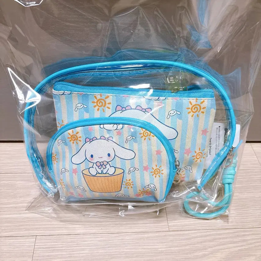 [BUNJANG] Cinnamoroll Pouch Bag 3 Types Set / 시나모롤 파우치 가방 3종 세트