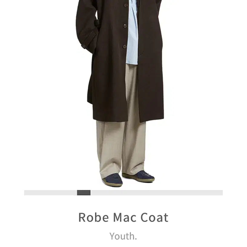 [BUNJANG] YOUTH 19FW Robe Mac Coat Brown / 유스 19fw 로브 맥코트 M 브라운