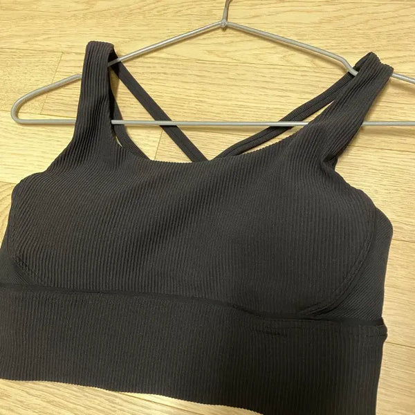 [BUNJANG] Lululemon Align Ribbed Longline Bra Black / 룰루레몬 에너지롱브라 립 블랙6