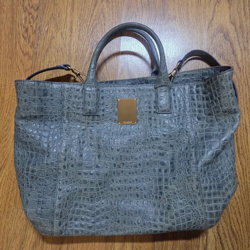 [BUNJANG] Couronne Crocodile Pattern Leather Tote Bag / Shoulder Bag / 쿠론 악어패턴 크로커 가죽 토트백/숄더백 팝니다 (프라다 더스트백 포함)