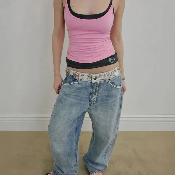 [BUNJANG] Sculptor Beads Denim Pants (Size L) / Sculptor beads denim pants L사이즈