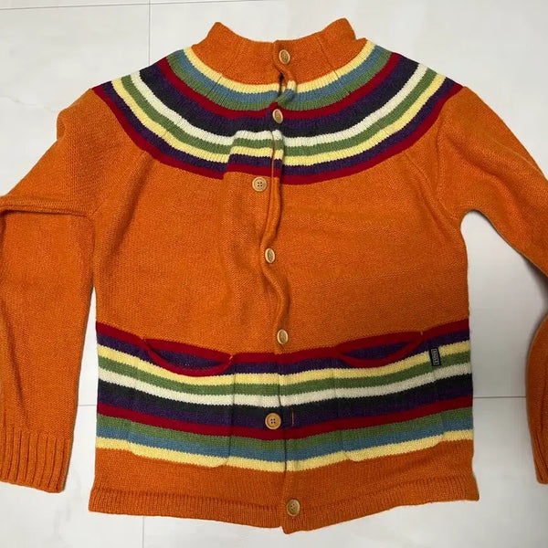 [BUNJANG] Aigle Orange Knit Sweater / AIGLE 오렌지 니트