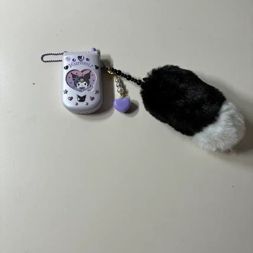 [BUNJANG] Sanrio Kuromi Folder Phone Charm / 산리오 쿠로미 폴더폰 키링