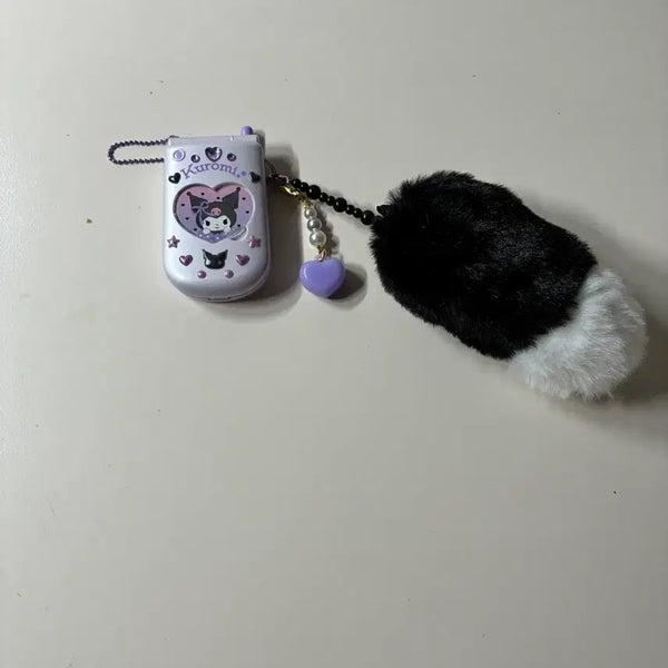 [BUNJANG] Sanrio Kuromi Folder Phone Charm / 산리오 쿠로미 폴더폰 키링