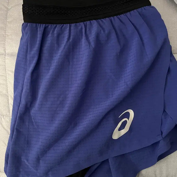 [BUNJANG] ASICS Blue Running Shorts (L) / 아식스 쇼츠 L