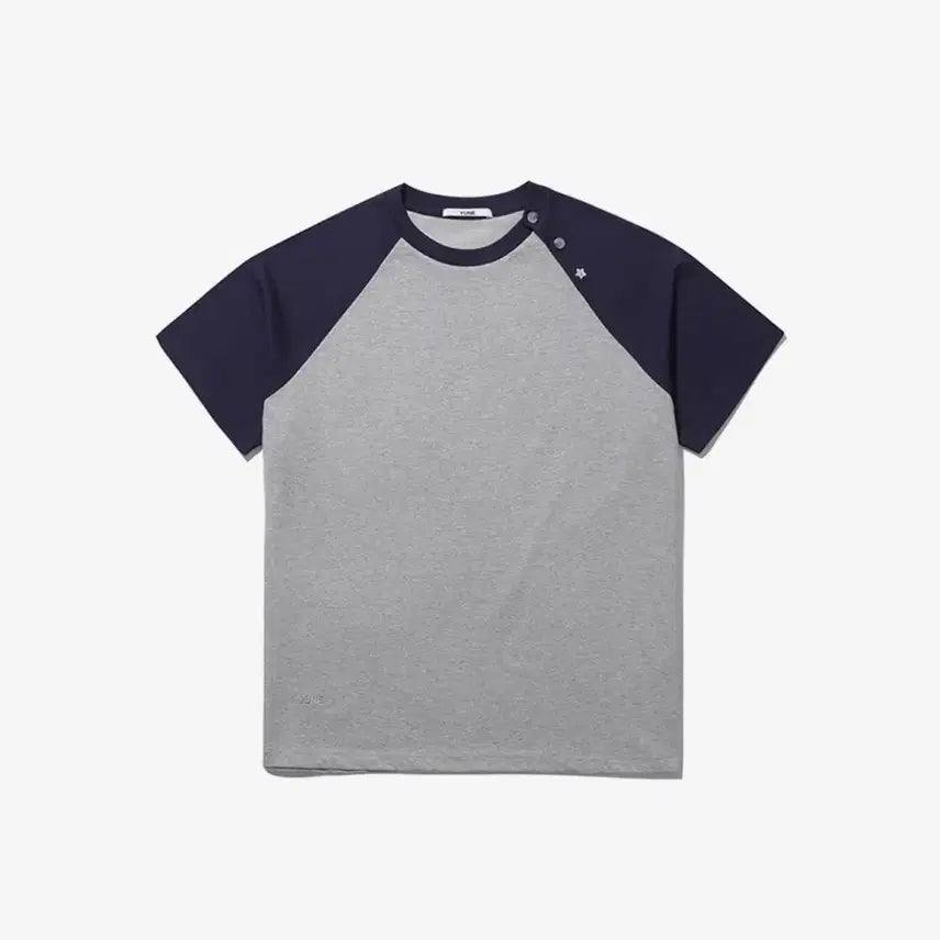 [BUNJANG] Yune Star Slit Raglan Tee - Navy / 유네 Star Slit Raglan Tee_[Navy]