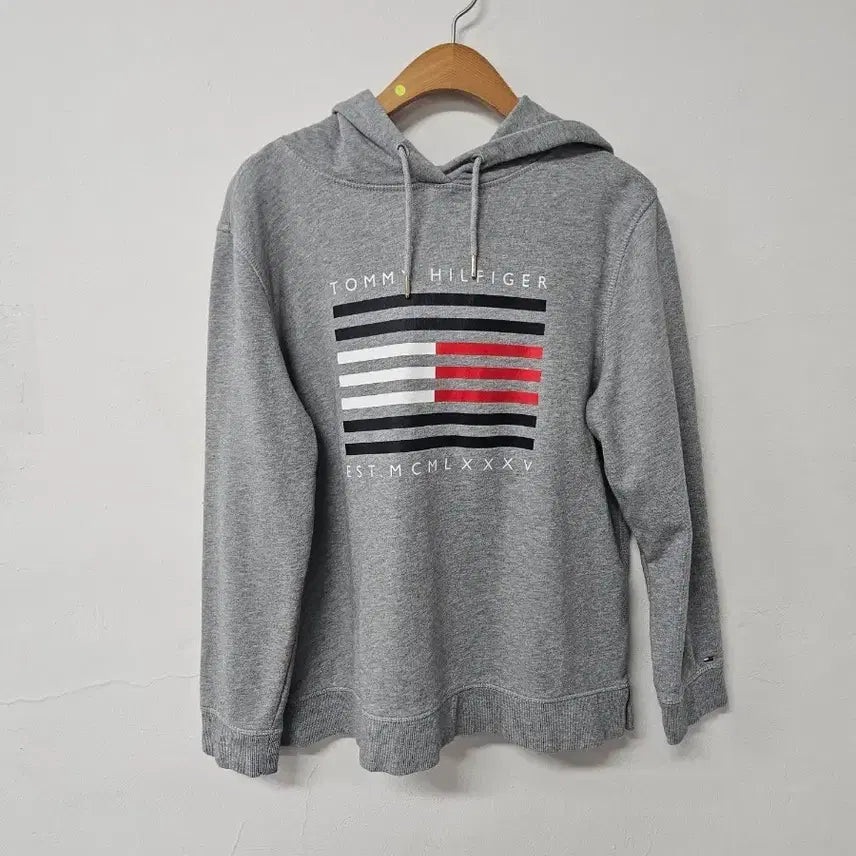 [BUNJANG] Tommy Hilfiger Grey Hoodie / 타미힐피거 그레이 후드티