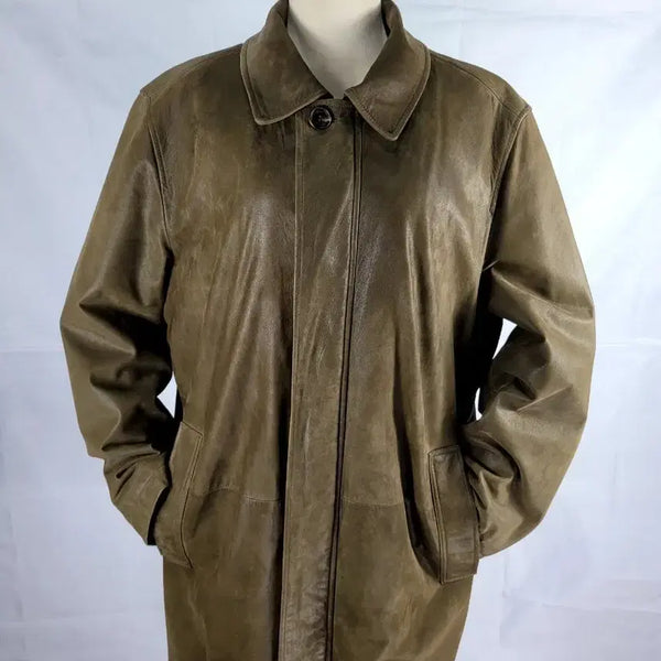 [BUNJANG] Henry Cotton Leather Jacket / (정품) 헨리 코튼 가죽 자켓