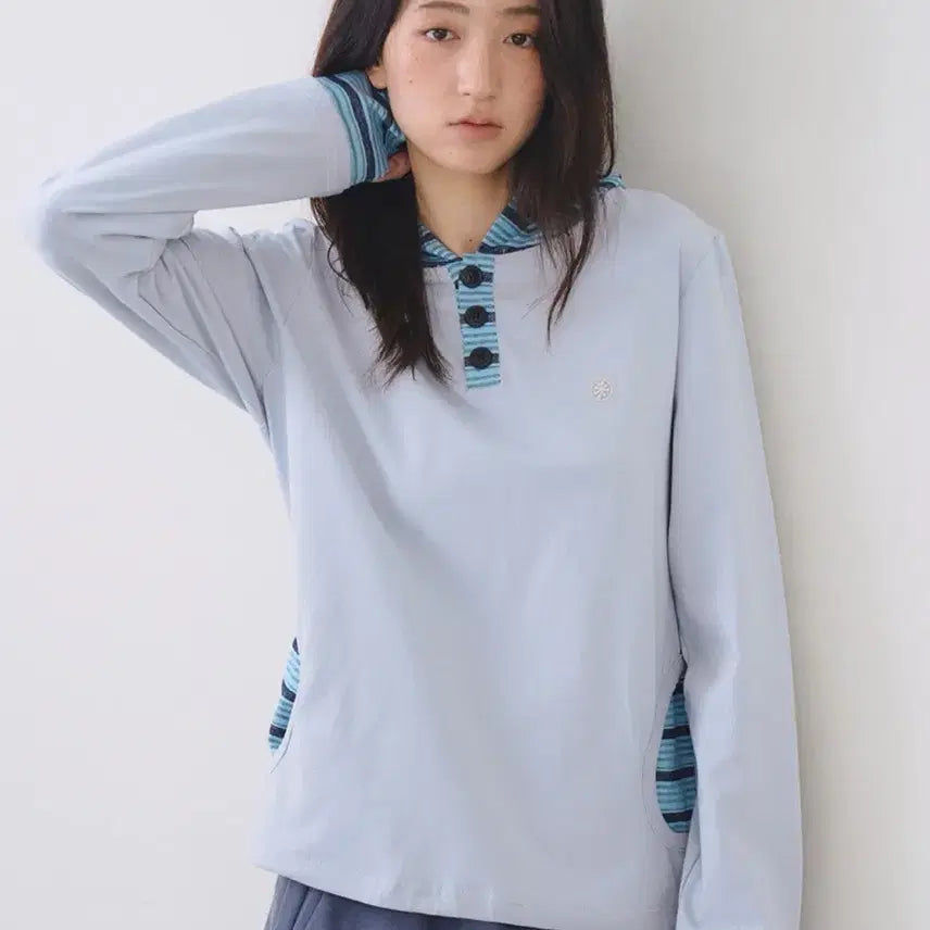 [BUNJANG] O'Fish Stripe Hoodie / 오피쉬 스트라이프 후드티