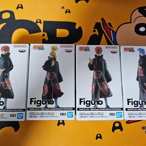 [BUNJANG] Figzero Naruto Akatsuki 4-Figure Set (Unsealed) / [미개봉] 나루토 피그노 figuno 아카츠키 4종 세트