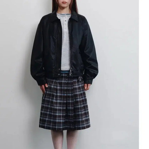 [BUNJANG] Celitails Leather Jacket / 셀리테일즈 가죽자켓