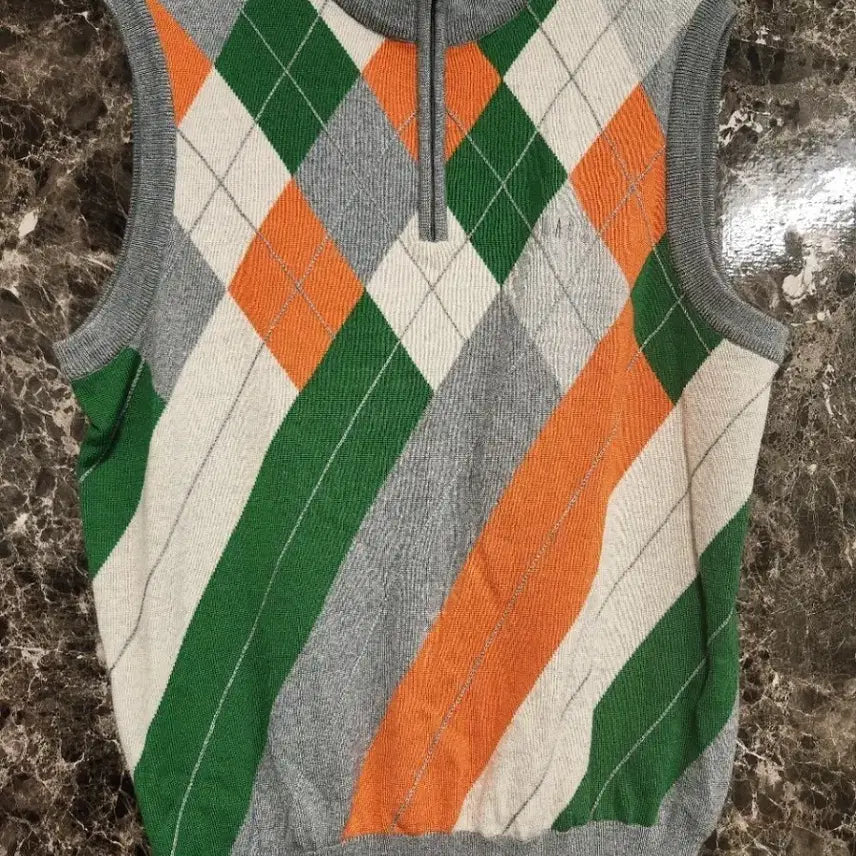 [BUNJANG] Daks Men's Argyle Wool Knit Vest / 닥스 남자 울니트조끼