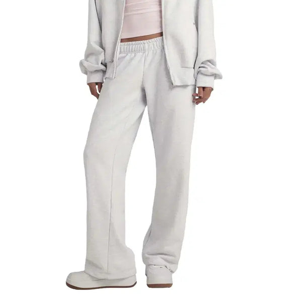 [BUNJANG] Clichee Sheer Romance Sweatpants Mélange / 클리시어 시어 로맨스 스웻 팬츠 멜란지