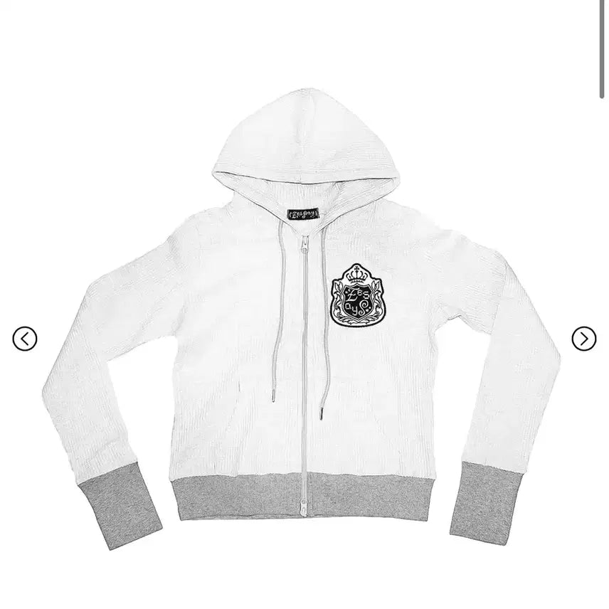 [BUNJANG] Eessay Waffle Hooded Zip-Up Jacket / eessay 와플 후드집업