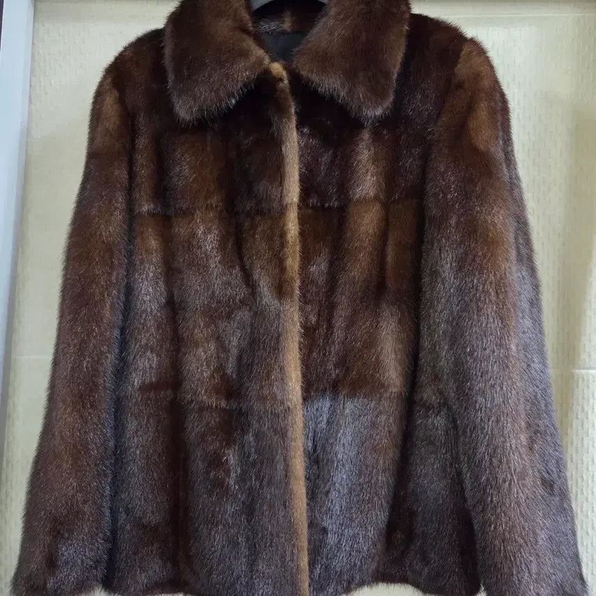 [BUNJANG] Reversible Real Mink Fur Jacket Brown / 남/여,리버시블 밍크 쟈켓 브라운 77