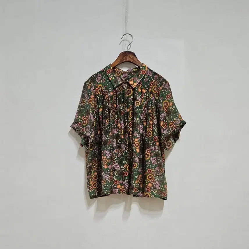 [BUNJANG] Pleated Collar Tencel Blouse / 주름 카라블랏