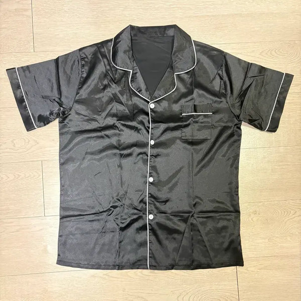 [BUNJANG] Silk Short Sleeve Pajamas / 실크 파자마 반팔