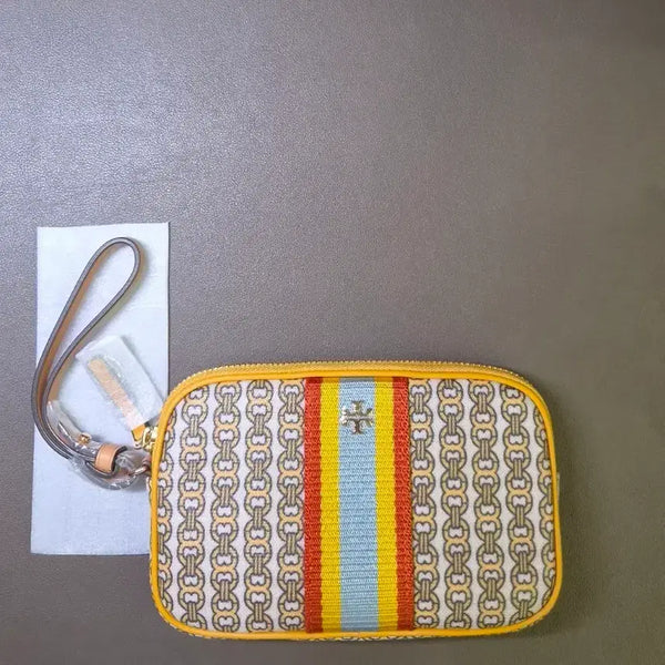 [BUNJANG] Tory Burch Gemini Link Canvas Wristlet / (새상품.정품)토리버치 제미니 링크 캔버스 리슬렛