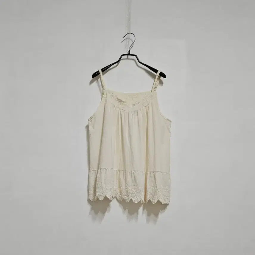 [BUNJANG] Lace Cotton Inner Tank Top / 레이스 코튼 이너나시