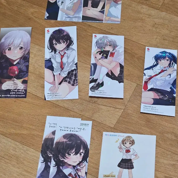 [BUNJANG] Anime Postcards - Various Series / 나루토 엽서, 흔해빠진 직업으로 세계최강, 해골기사님은 지금 이세계 모험 중, 약캐 토모자키 군, lv999의 마을사람, 마법소녀 육성계획, 하이스쿨DXD, 고1이지만 이세계 성주