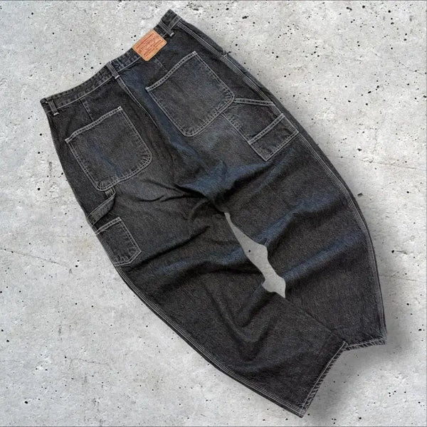 [BUNJANG] Outstanding Carpenter Denim Pants E983 / [L] 아웃스탠딩 카펜터 데님 팬츠 E983