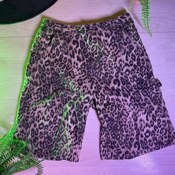 [BUNJANG] Brownbreath Leopard Pattern Bermuda Shorts L / 브라운브레스 레오파드 버뮤다 팬츠 L판매합니다