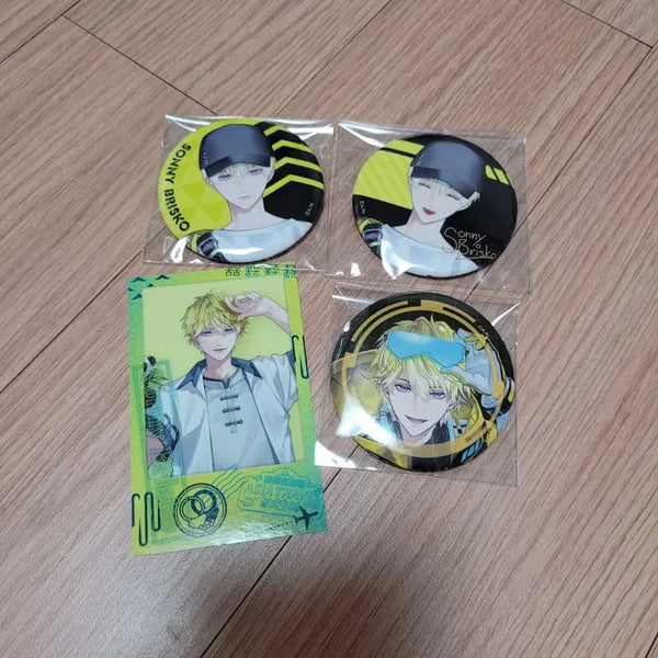 [BUNJANG] NIJISANJI EN Sonny Brisko Can Badge & Photocard Bundle Set / 니지산지 en 써니 브리스코 캔뱃지 포카 일괄