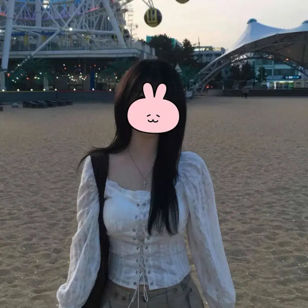 [BUNJANG] Eyelet Blouse / 아일렛 블라우스 (새상품)